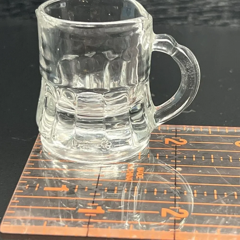 Vintage 1956- Federal Glass -Mini Beer Mug/ Stein -Shot Glass- 2”- Stamped-